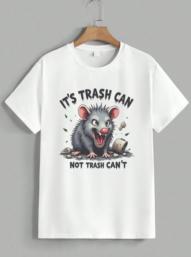 Funny Possum Meme T-Shirt Trash Can Not Trash Cant Sarcastic Opossum Tee Unisex