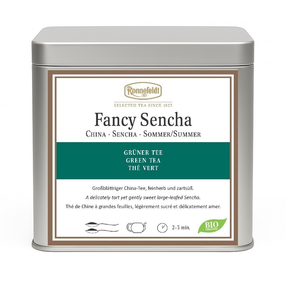 Ronnefeldt Loose Leaf Green Tea - Fancy Sencha (Organic) - 250 g + Display Tin