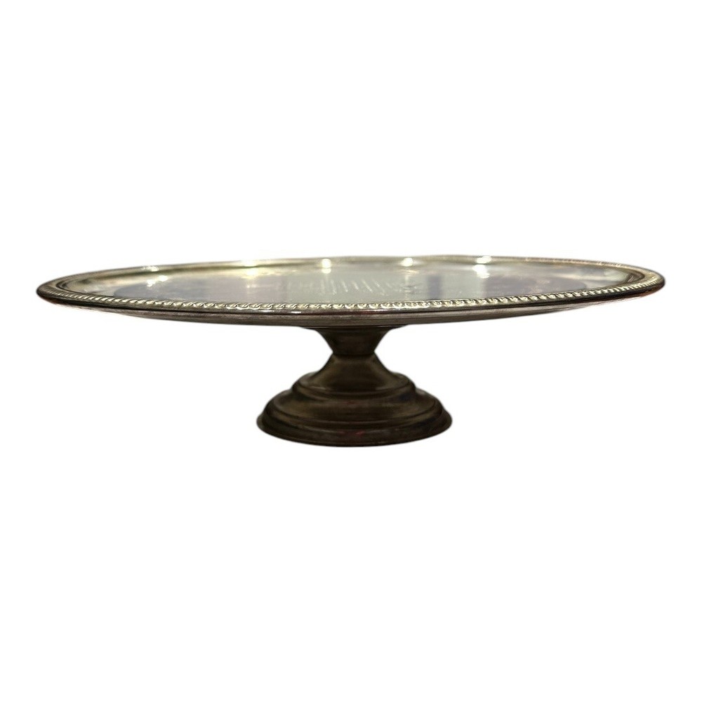 Vintage Maxben Cake Tray Etched Cake Serving Tray 13”