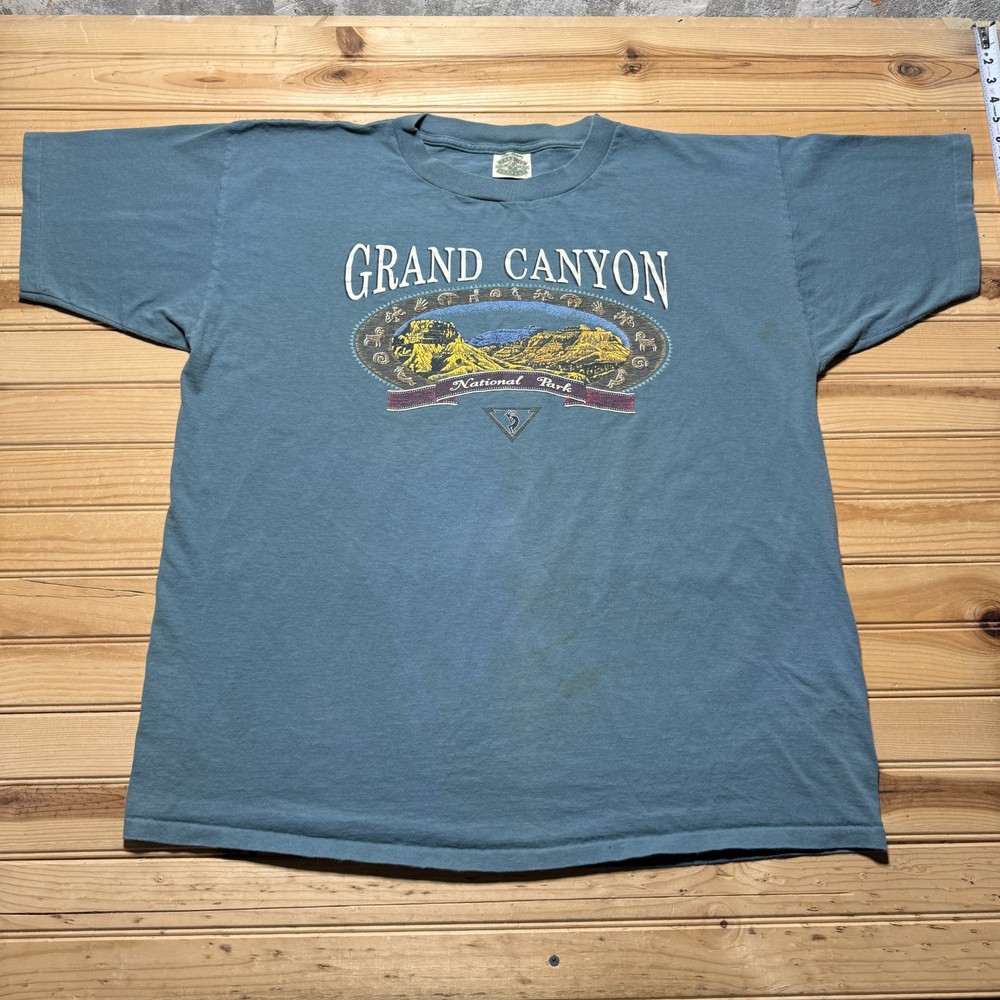 Vintage 90s Grand Canyon National Park Kokopelli Graphic Souvenir Shirt USA XXL