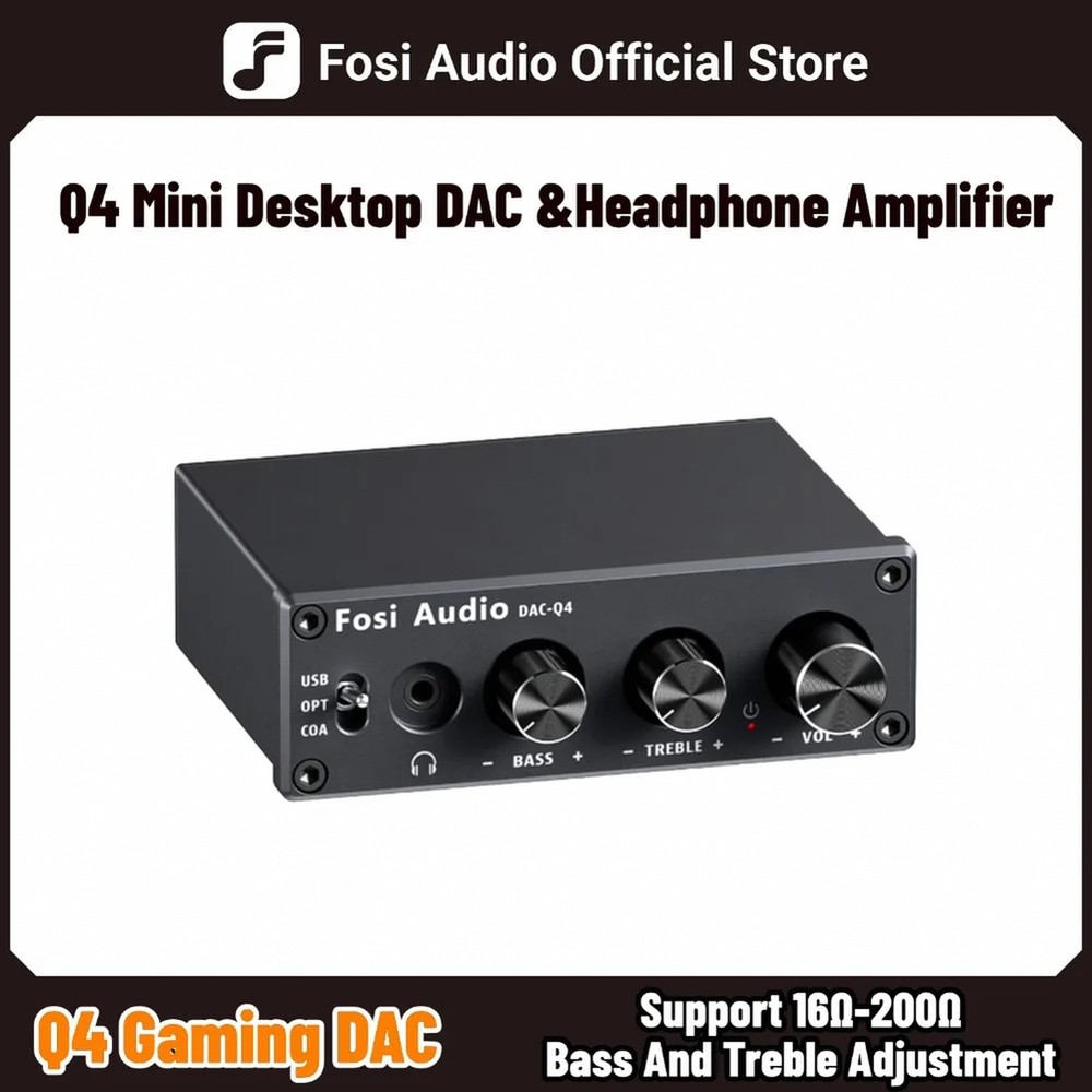 Compact USB DAC and Headphone Amplifier for Desktop Audio — 2-Channel with USB O
