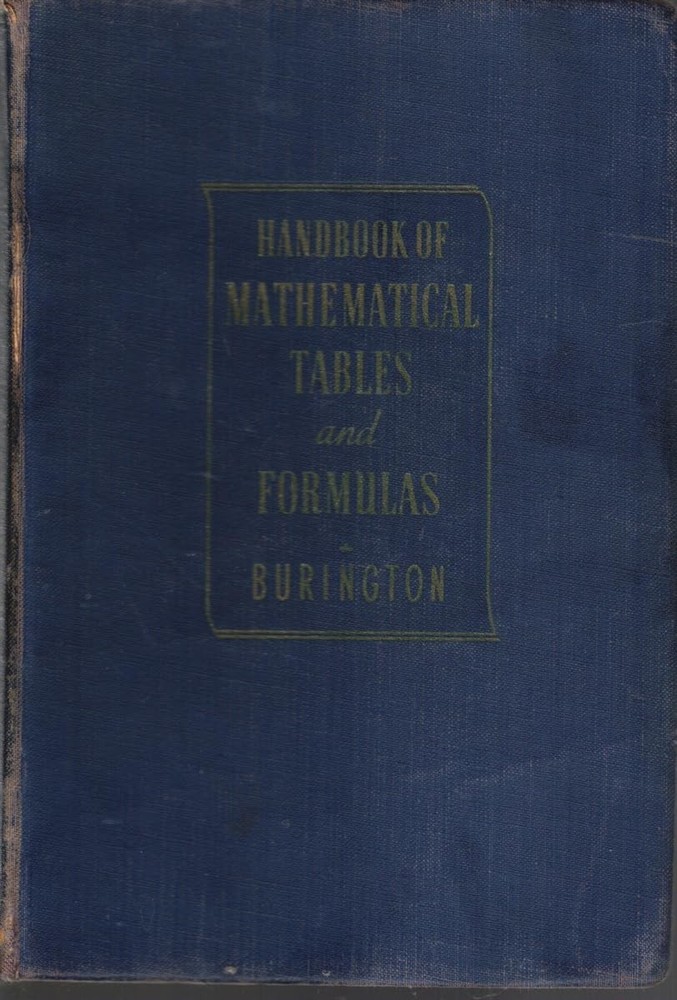Handbook of Mathematical Tables and Formulas