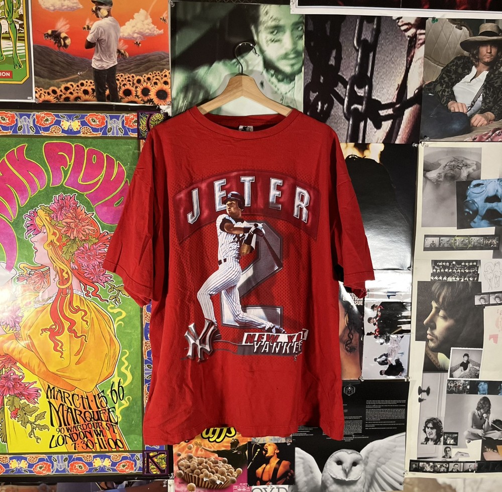 Vintage 1998 Starter Derek Jeter Yankees T-Shirt Size XL