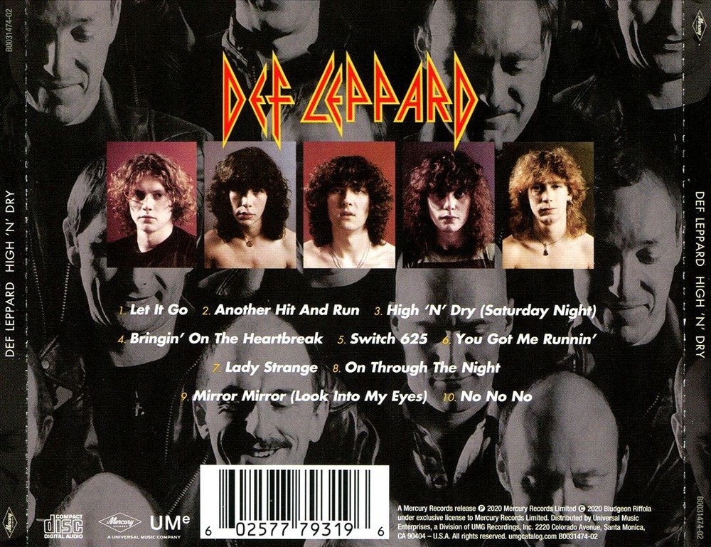 Def Leppard High 'N' Dry New Cd