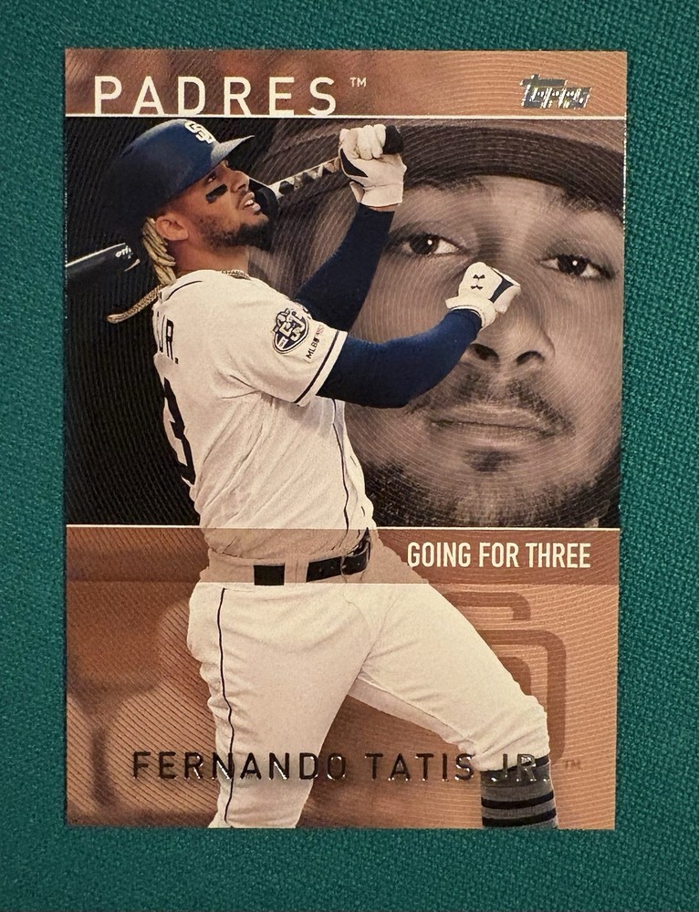2020 Topps Going for Three Insert Fernando Tatis Jr. Gold Parallel /50 Padres