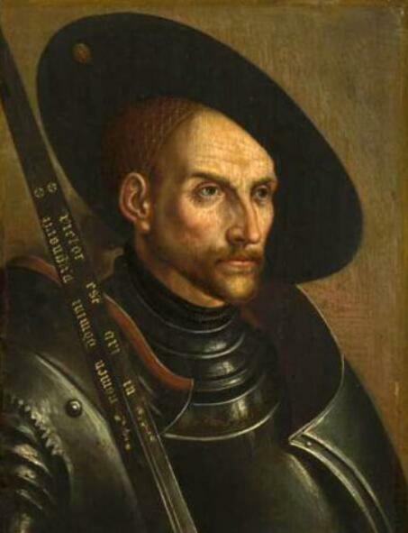 Impressive Large Oil Painting of Cypriot Soldiers in Helmets with Swords on Canvas