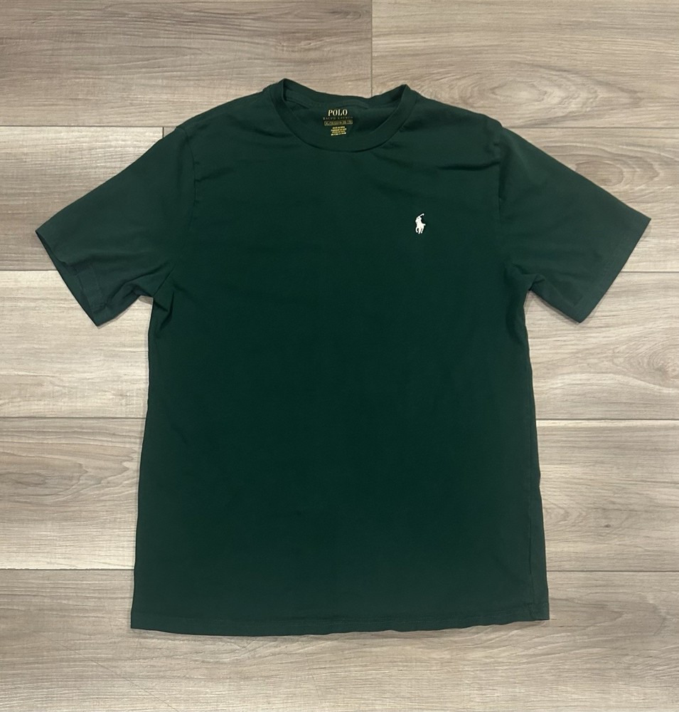 🔥 Polo Ralph Lauren Green Logo Tee – Boys XL (Fits Men’s Small) 🔥