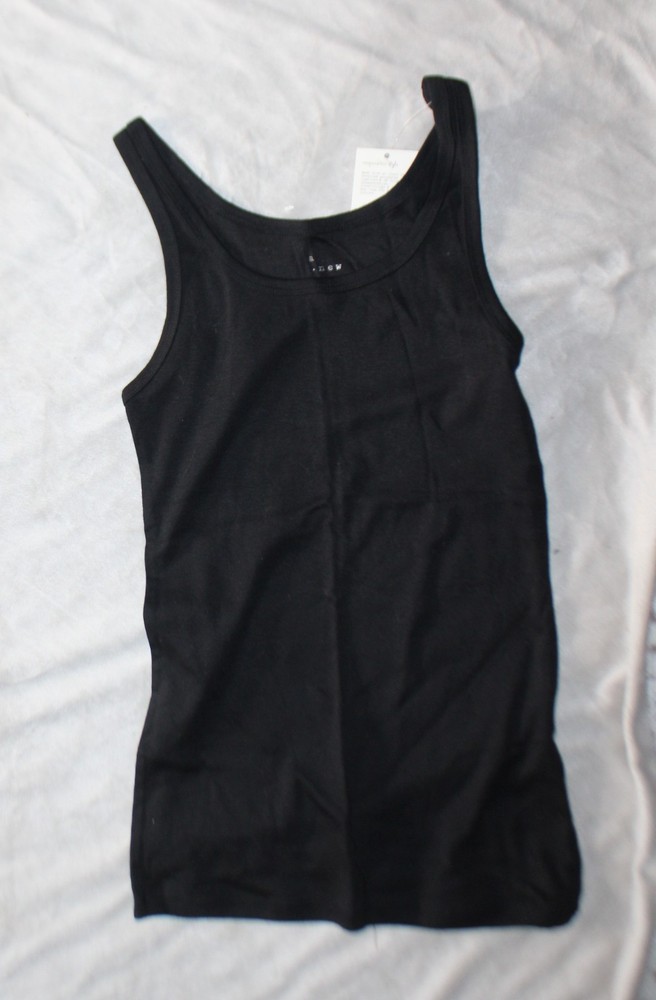 Womens Ribbed Tank Top - A New Day - Black size L