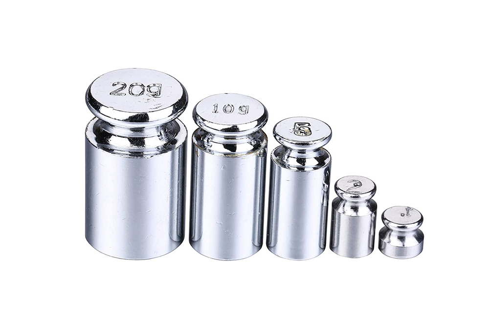 Weight 1G 2G 5G 10G 20G Grams Steel Chrome Calibration Scale Weight Kit Set for