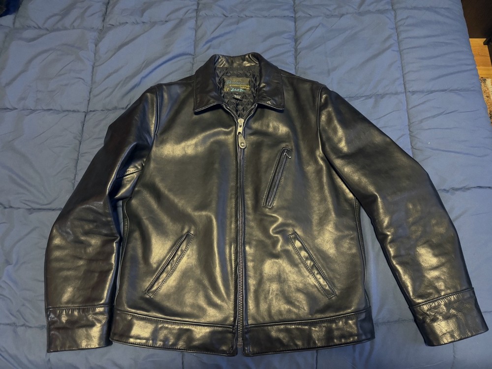 Schott 576 leather jacket large black
