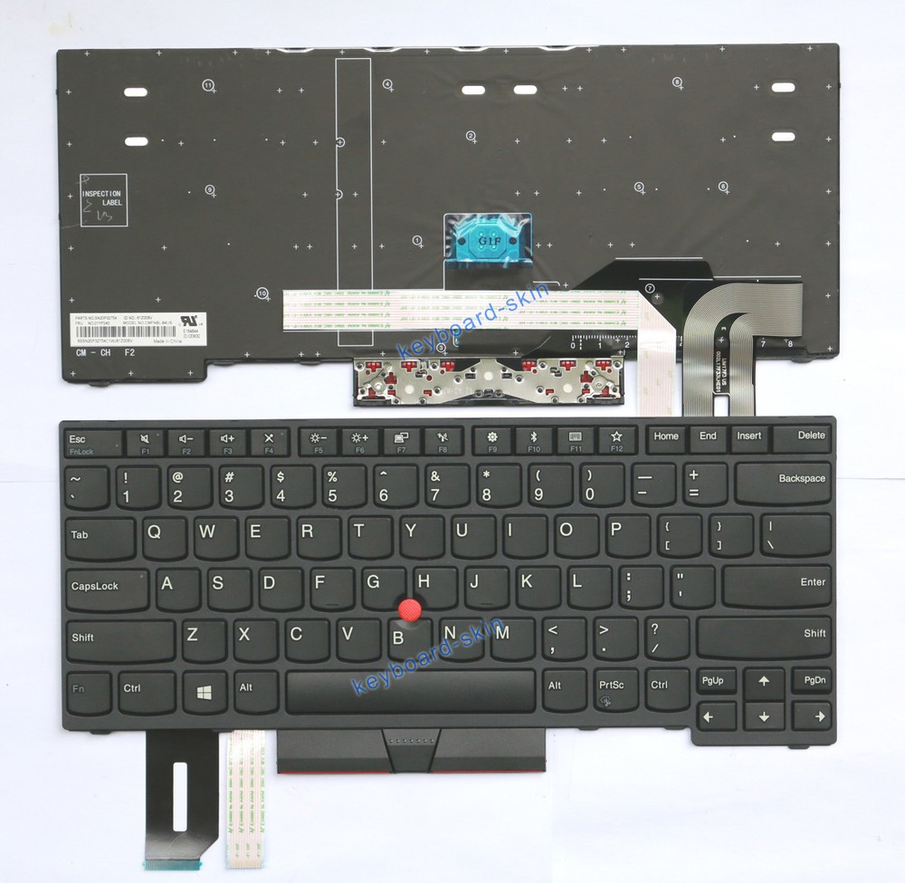 For lenovo IBM Thinkpad E480 E485 E490 E495 Series Laptop keyboard Non-backlit