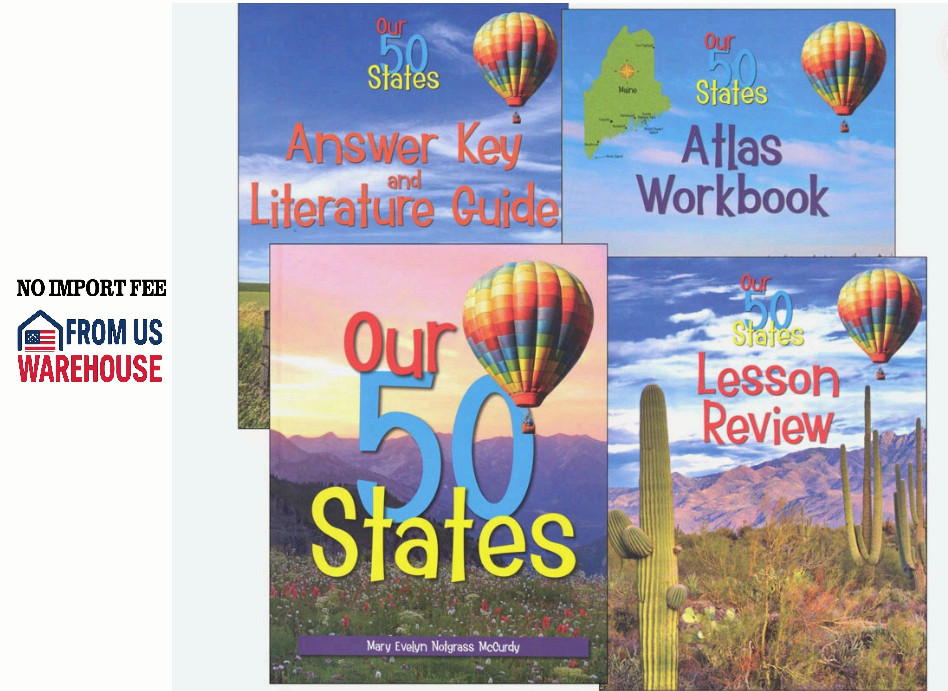Grade 1-4 Our 50 States Notgrass History Geography Homeschool Curriculum Package
