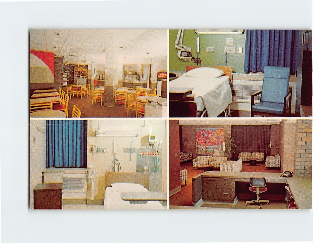 Postcard Interior Luther Hospital Eau Claire Wisconsin USA