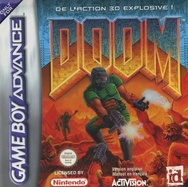 Doom Game Boy Advance GBA Game TESTED WORKING CARTRIDGE ONLY