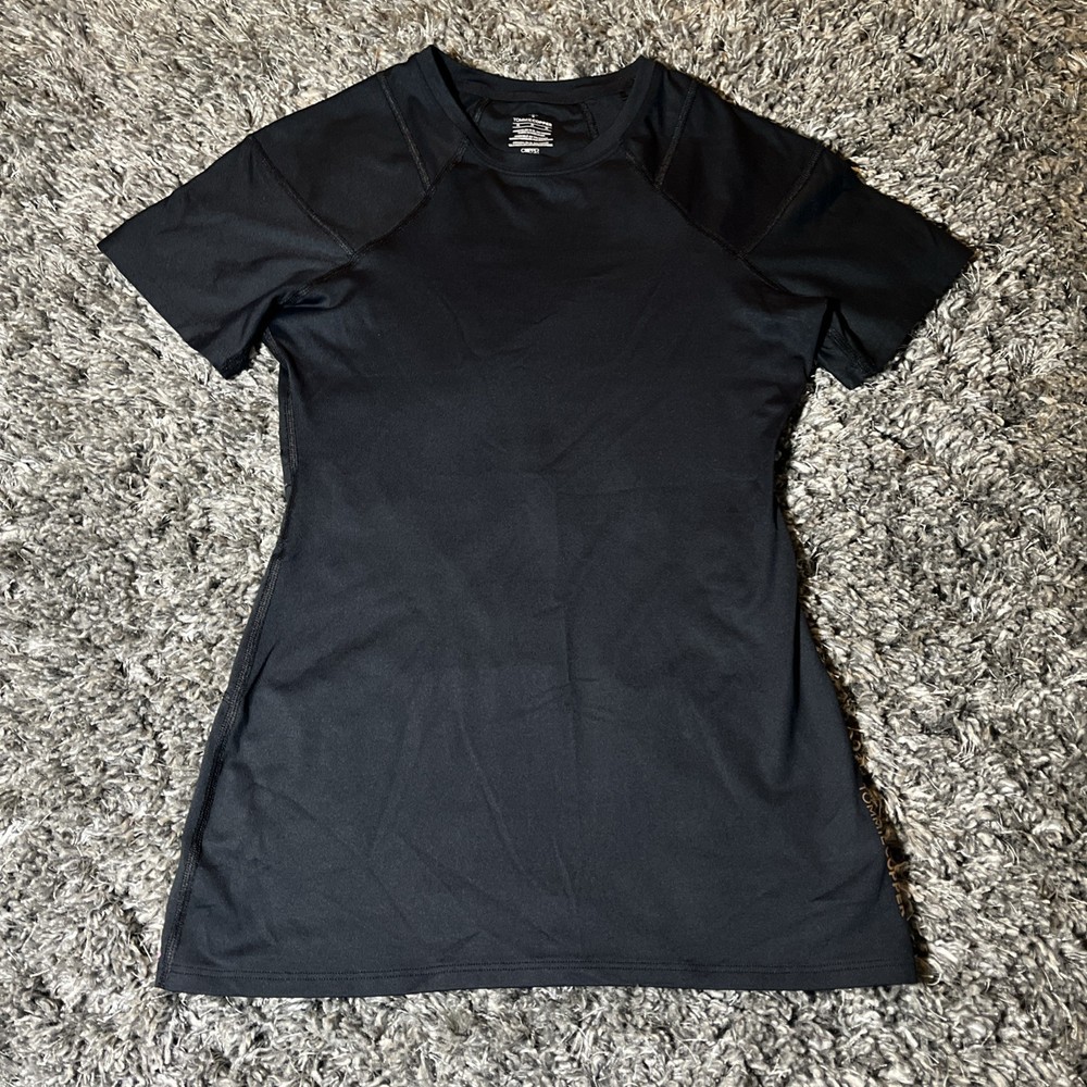 Tommie Copper Women's Pro-Grade Shoulder Support Short Sleeve Shirt Black Size M