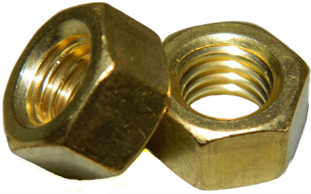 Solid Brass Machine Screw hex nuts 3/8-16 Qty 500