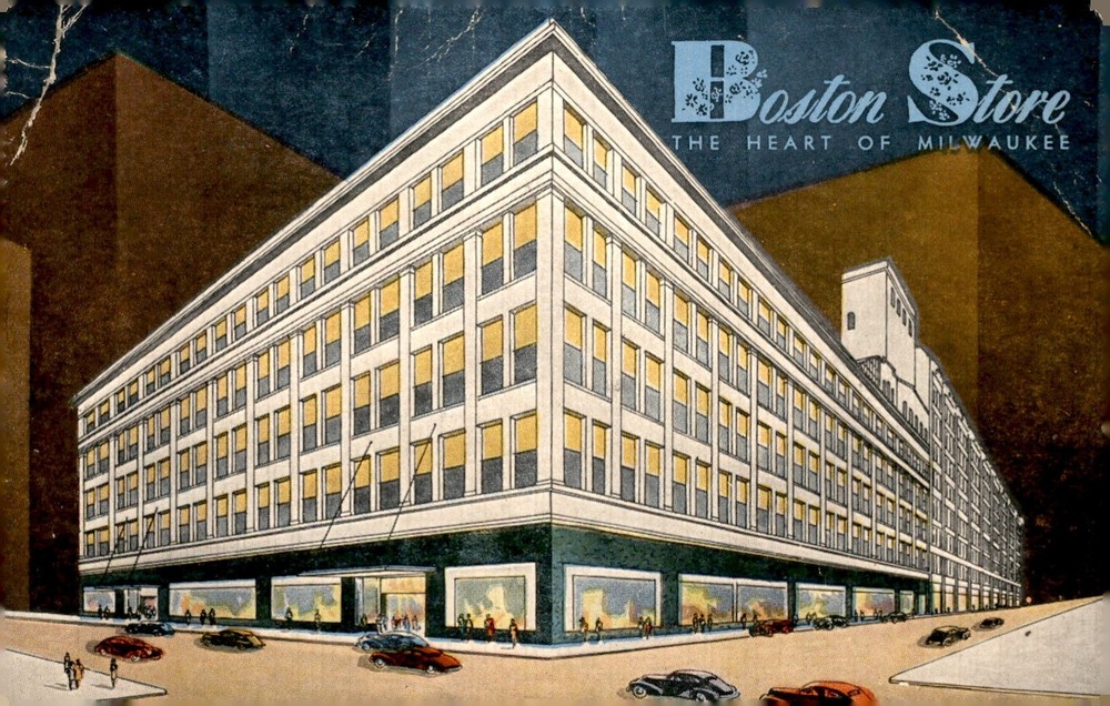 Boston Store, Milwaukee, 4th Street and Wisconsin Avenue, 32402 Postcard