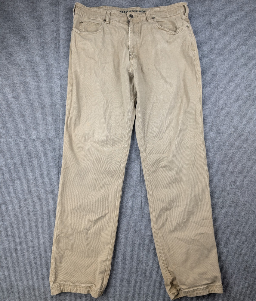 Duluth Trading Co Flex Fire Hose Pants Mens 36x34 Relaxed Fit Work Wear Utility