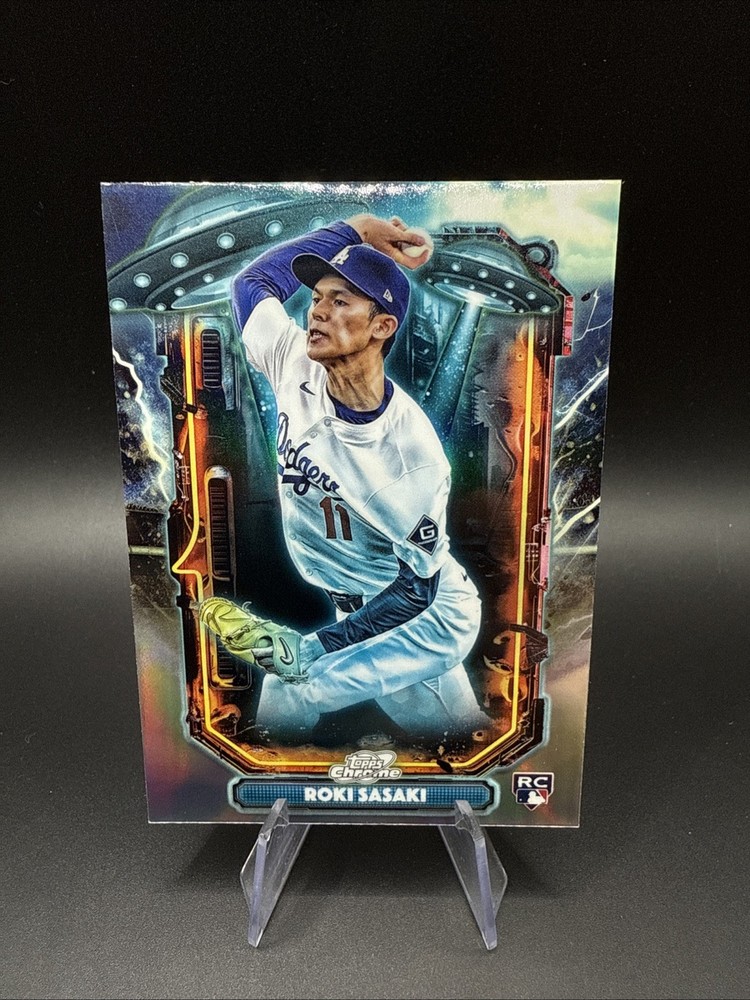 2025 Topps Chrome Cosmic Roki Sasaki RC Extraterrestrial Talent Dodgers #ET-23