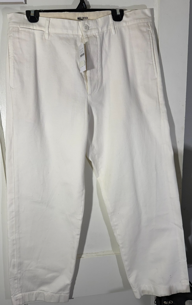 NWT Todd Snyder Relaxed Fit Japanese Selvedge Chino Natural 34x30 (Fits 36x29)
