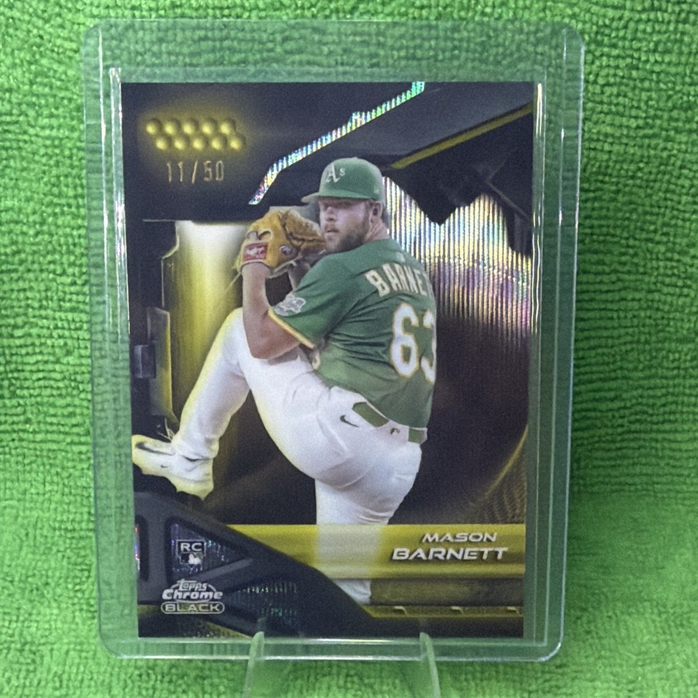 Topps 2026 Chrome Black Mason Barnett Rookie 11/50 #169 Athletics MLB