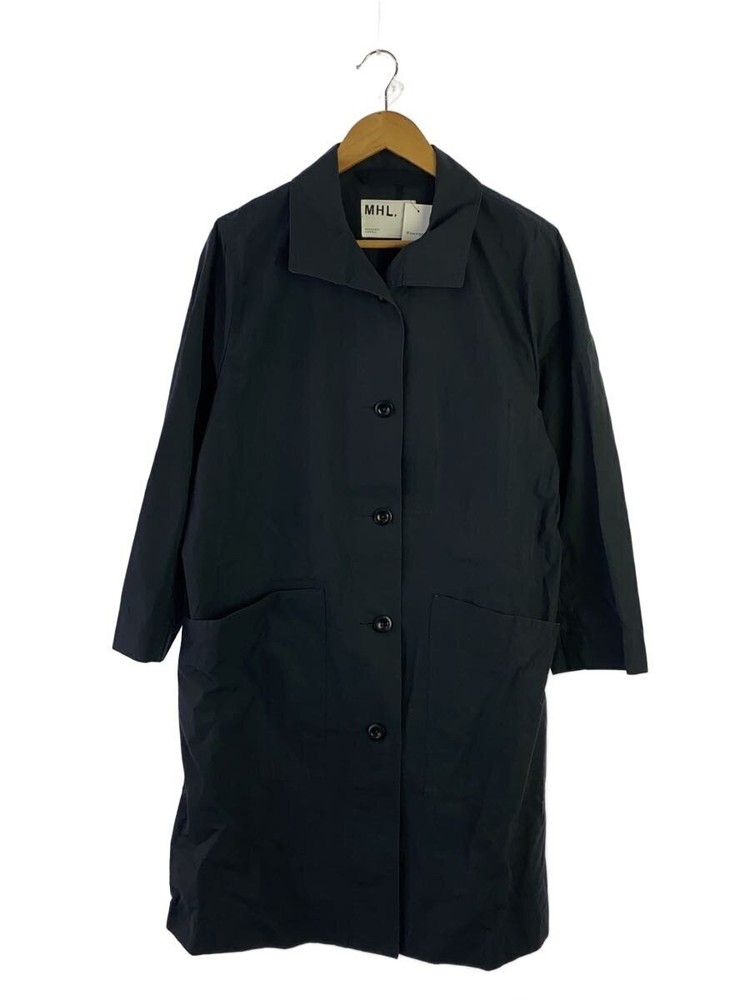 Mhl. Stainless Steel Collar Coat/1/Cotton/Nvy/595-1110502 1599