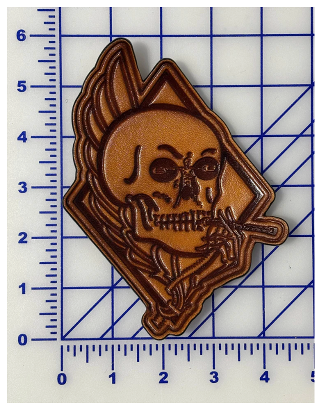 NAVY VFA-34 BLUE BLASTERS ANTIQUE LEATHER PATCH