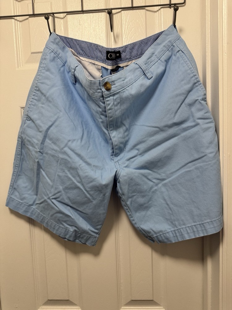 Chaps Shorts Men’s Size 36 Blue Chino Casual 100% Cotton Shorts