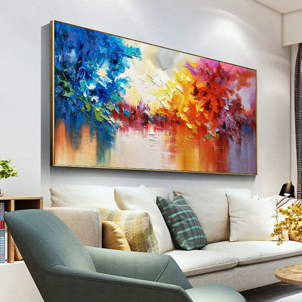 Hand Painted Oil Painting Home Decor Abstract Canvas Painting Landscape