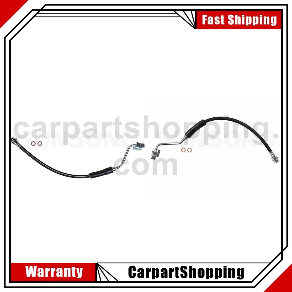 2 Sunsong Brake Hydraulic Hose Front Left Front Right For Ford F-100 1980~1983