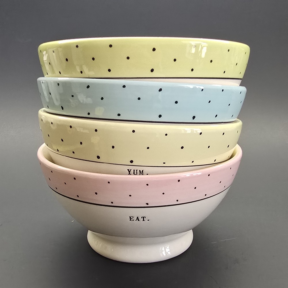 Set Of 4 Artisan collection By MAGENTA Retired Rae Dunn 6