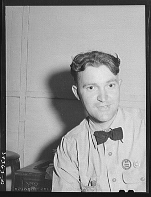 Photo:Portrait of Consolidated Aircrafts workman. San Diego, California