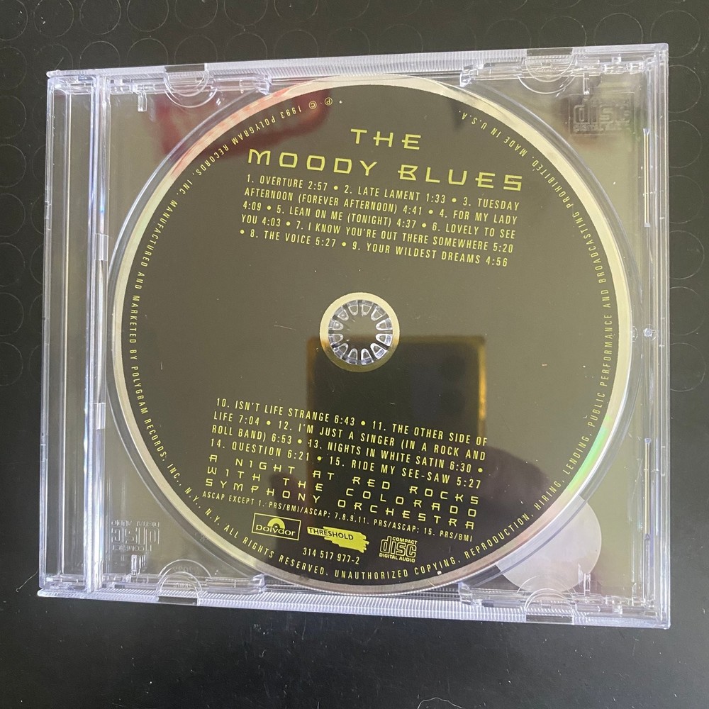 The Moody Blues – A Night At Red Rocks CD 1993 Live Rock Polydor