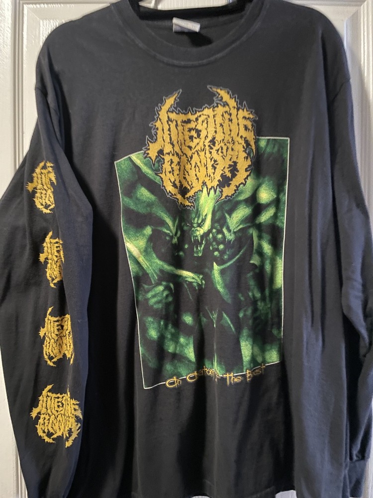 Intestine Baalism Long Sleeve Shirt XL Used Dismember Carcass Edge of Sanity
