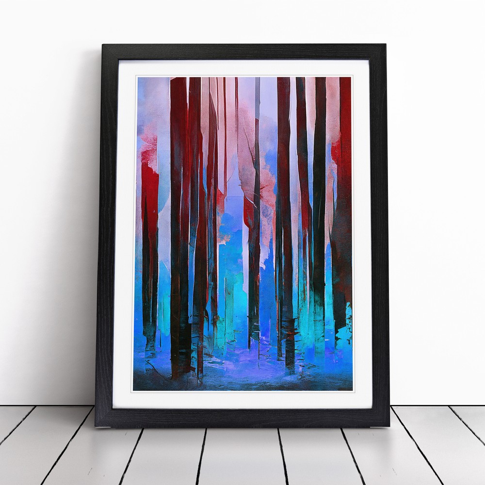 An Artistic Forest No.3 Wall Art Print Framed Canvas Picture Poster Decor