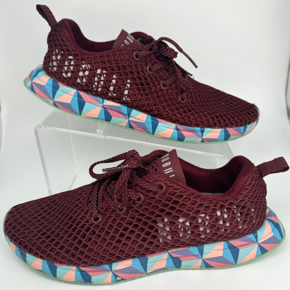 Nobull Mesh Diamond Runner Training Shoes Women's US 9 Men's 7.5 Maroon READ