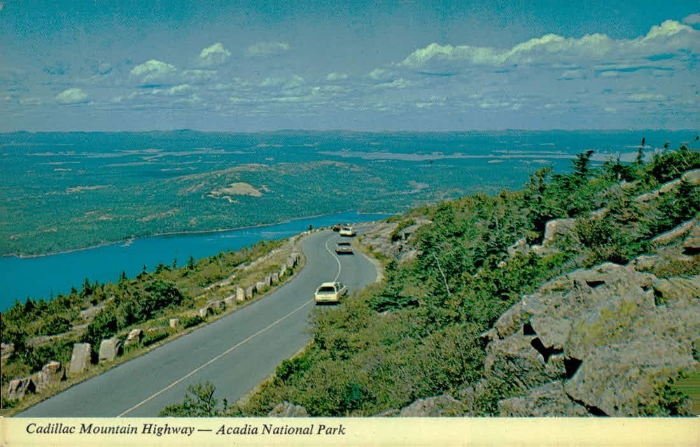 Cadillac Mountain Highway Acadia National Park Maine Postcard Unposted-image