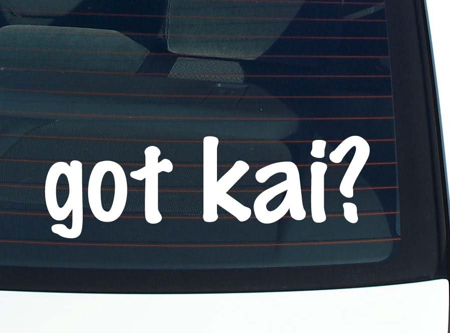 Kai Car Decal Funny Bumper Sticker Vinyl Window Joke