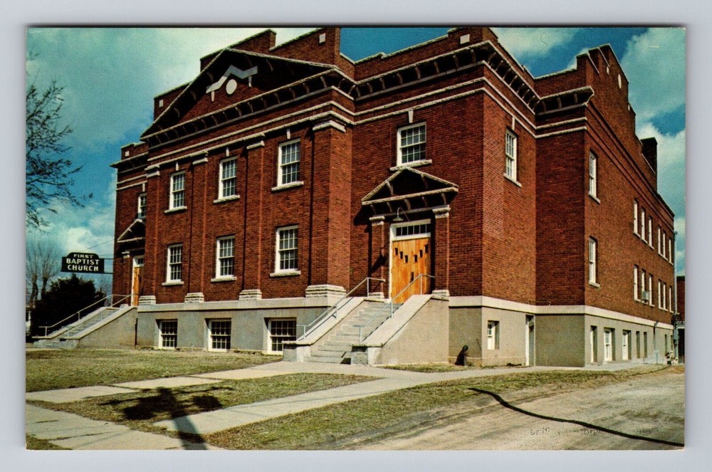 Missouri MO Bolivar First Baptist Church Vintage Postcard