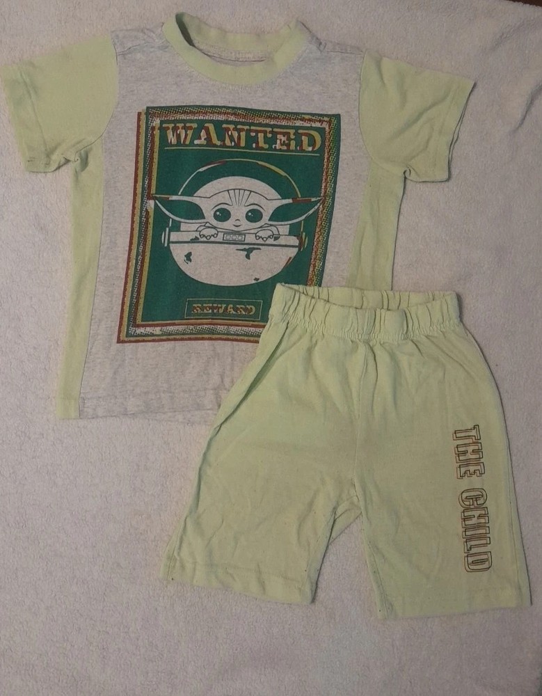 Boys 4T Star Wars Yoda T-Shirt Shorts Set
