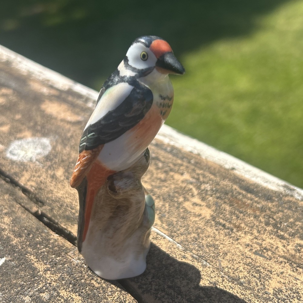 Herend Hungary Porcelain Bird Figurine Hand Painted 3”