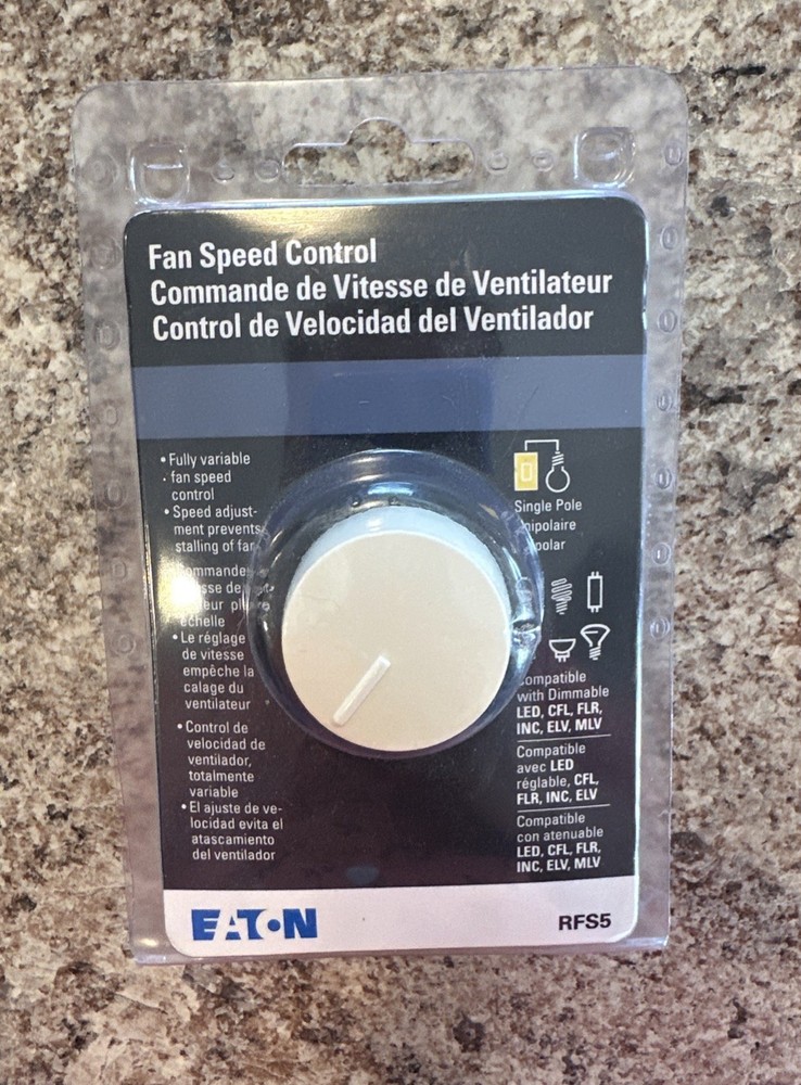 Eaton RFS5-V-K Fully Variable Fan Speed Control 5A 120V NEW