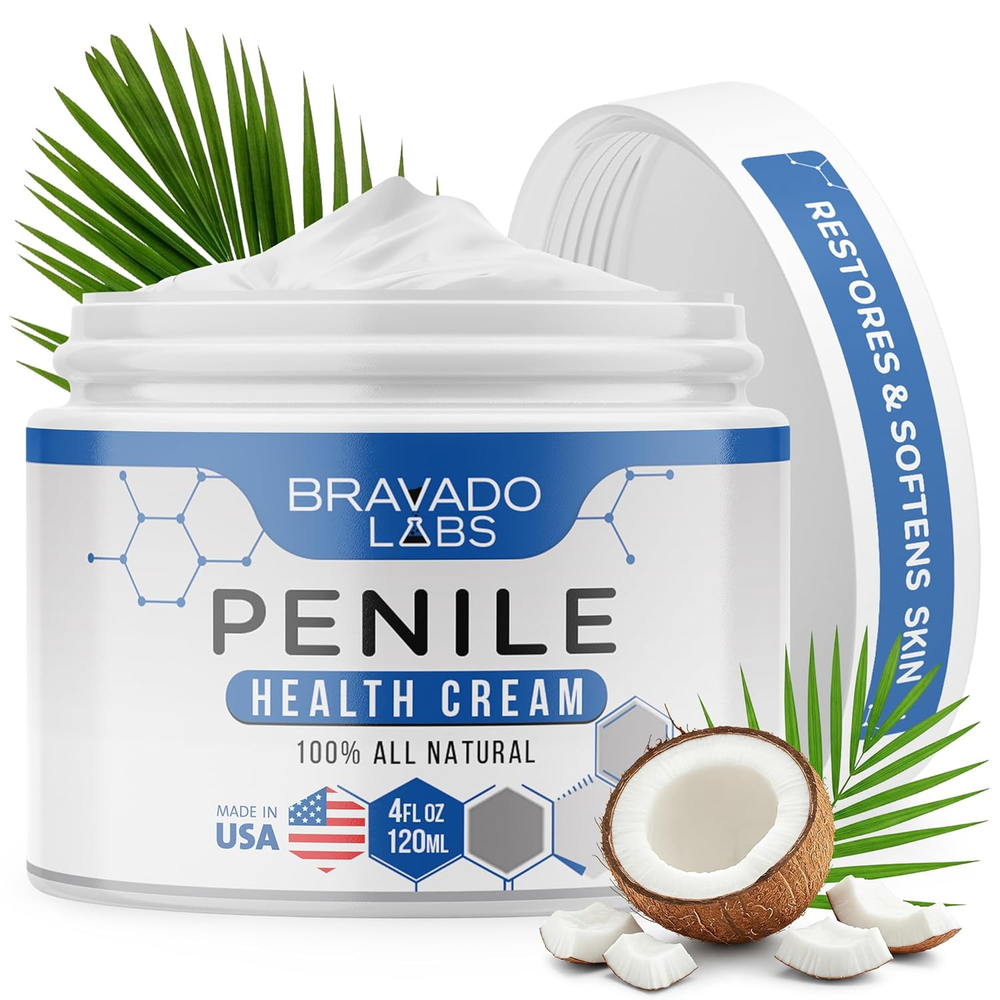 Premium Penile Health Creme for Men – Daily Moisturizer for Dry Skin - Supports