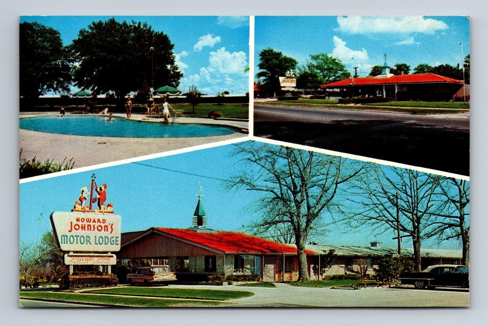 Multi View Howard Johnson's Motor Lodge Allendale SC Postcard c1960