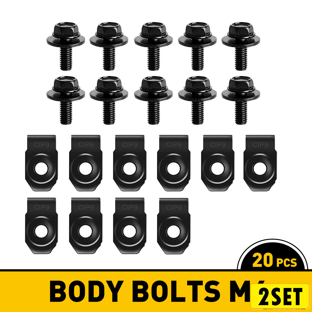 2Set Universal Bumper Clips Fender Trim Push Pin Rivet Fastener For Toyota Ford