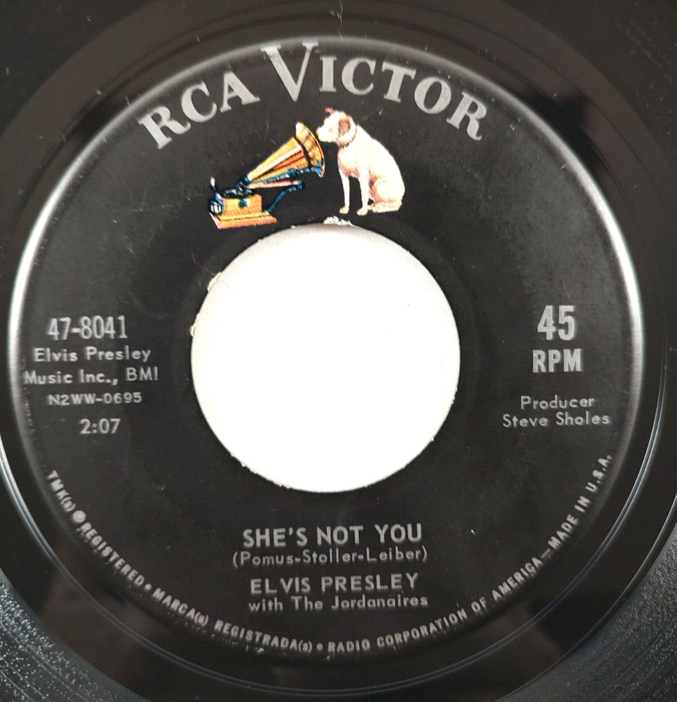 Elvis Presley ~ She's Not You / Just Tell Her Jim Said ~ RCA 47-8041 1962