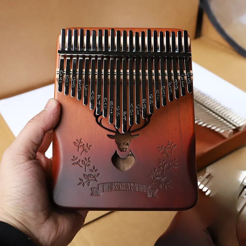 100% New Mini 21 Key Kalimba Nail Extension Music Synthesizer Wooden Kalimba