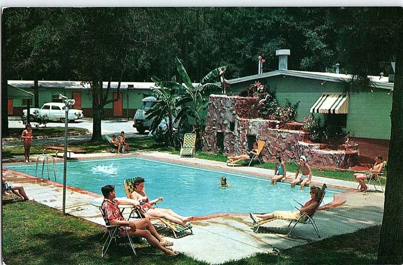 Postcard MOTEL SCENE Mobile Alabama AL m/09 AI7187