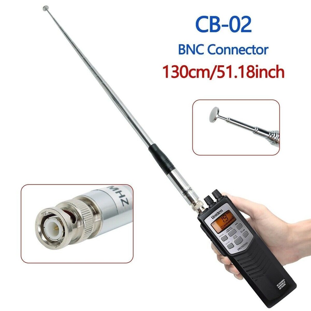 OEM 9in-51in 27MHz BNC Telescopic Antenna For Handheld/Portable CB Walkie Talkie
