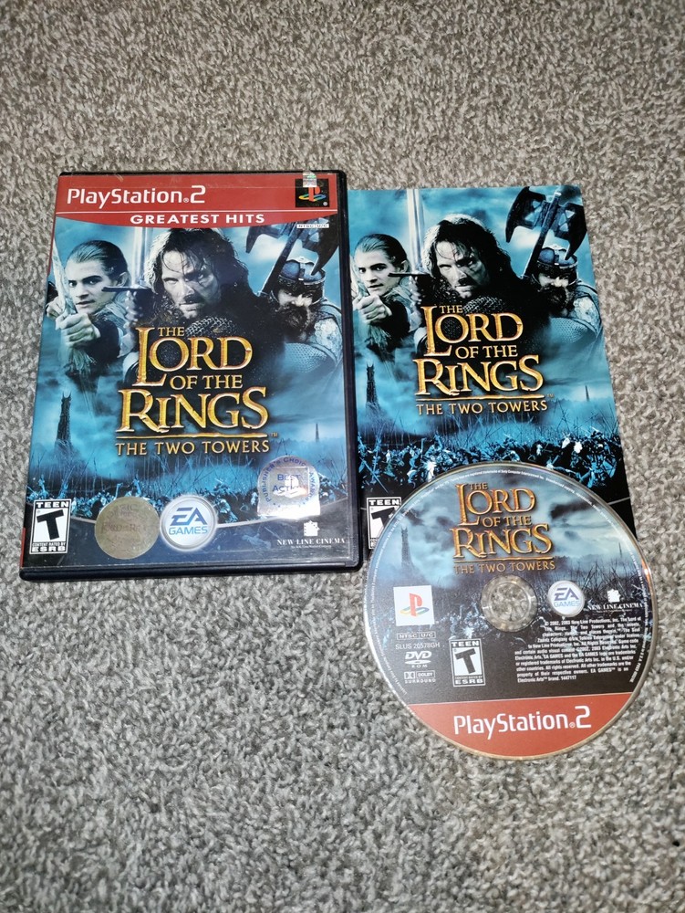 Lord of the Rings The Two Towers PS2 PlayStation 2 Complete CIB Tested